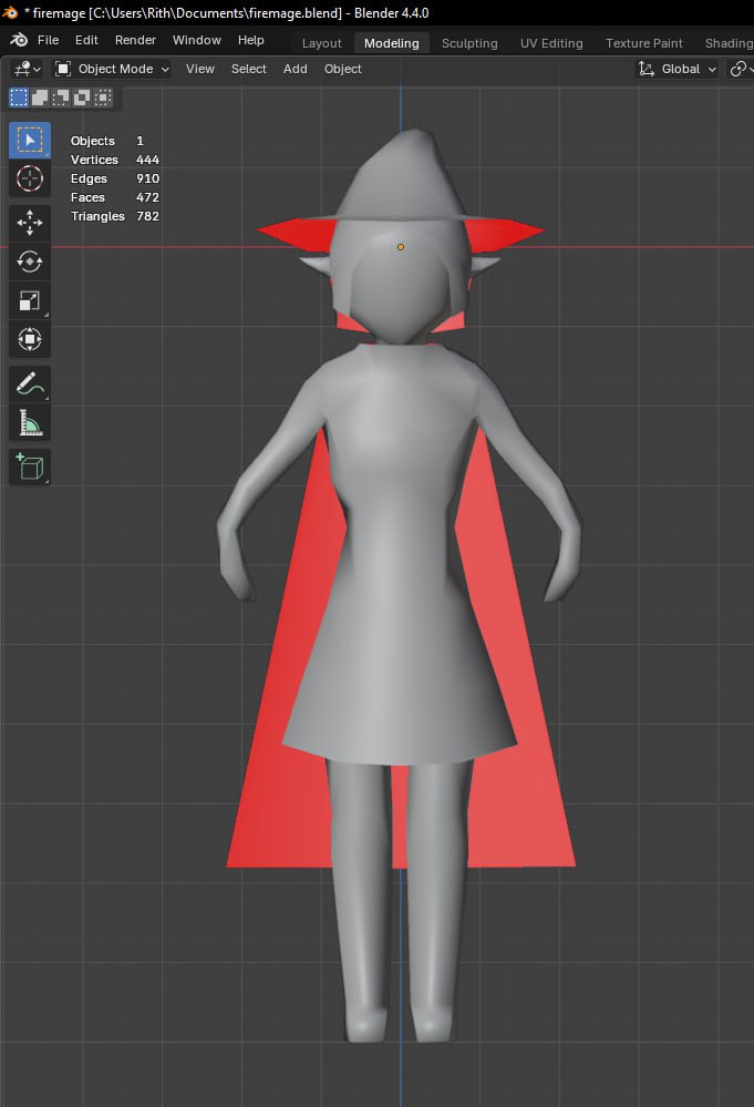 A model in blender